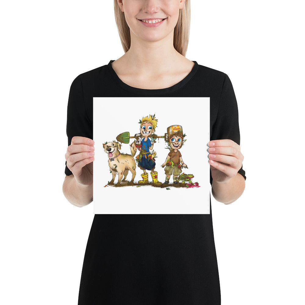 The Gang - Muddy - Photo paper poster