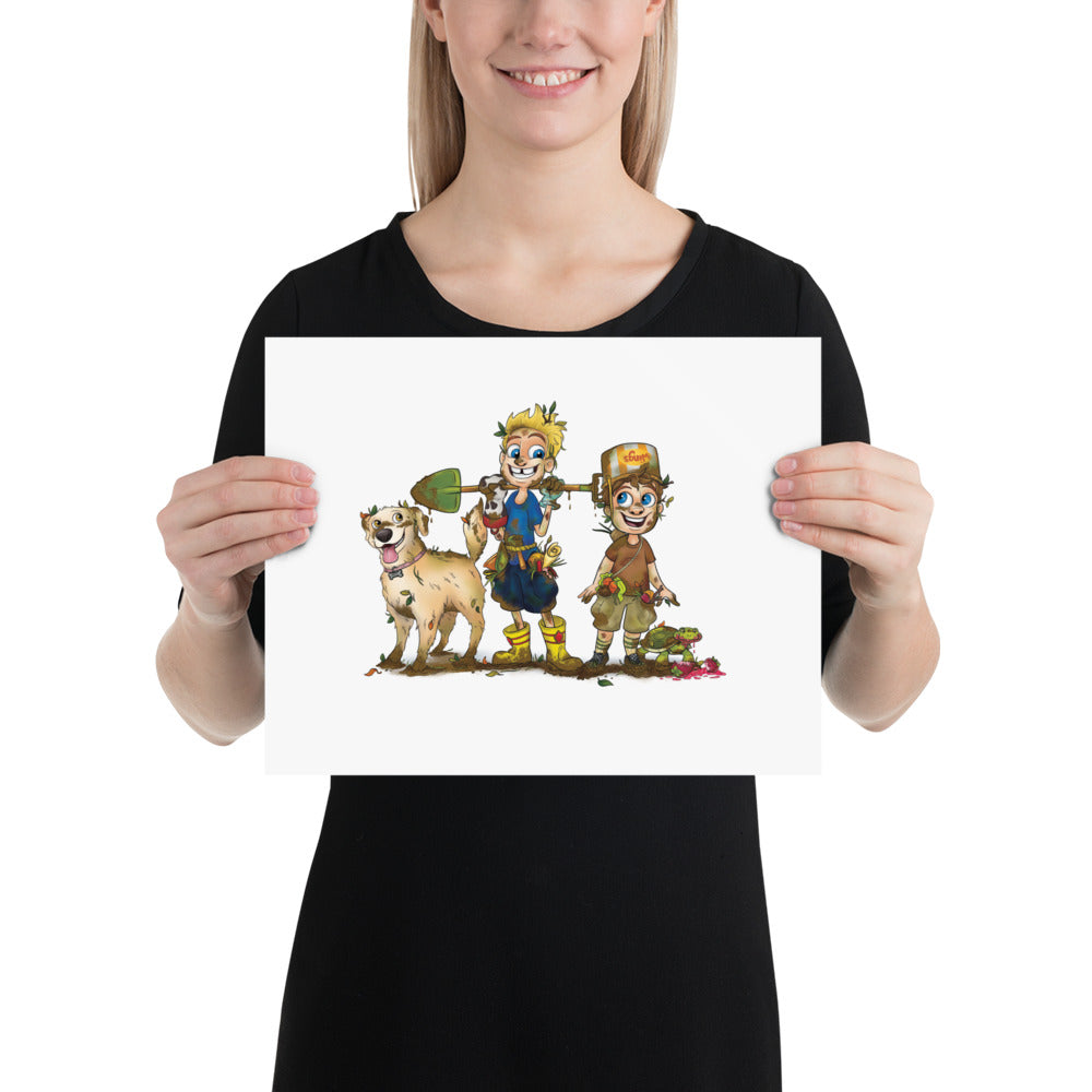 The Gang - Muddy - Photo paper poster